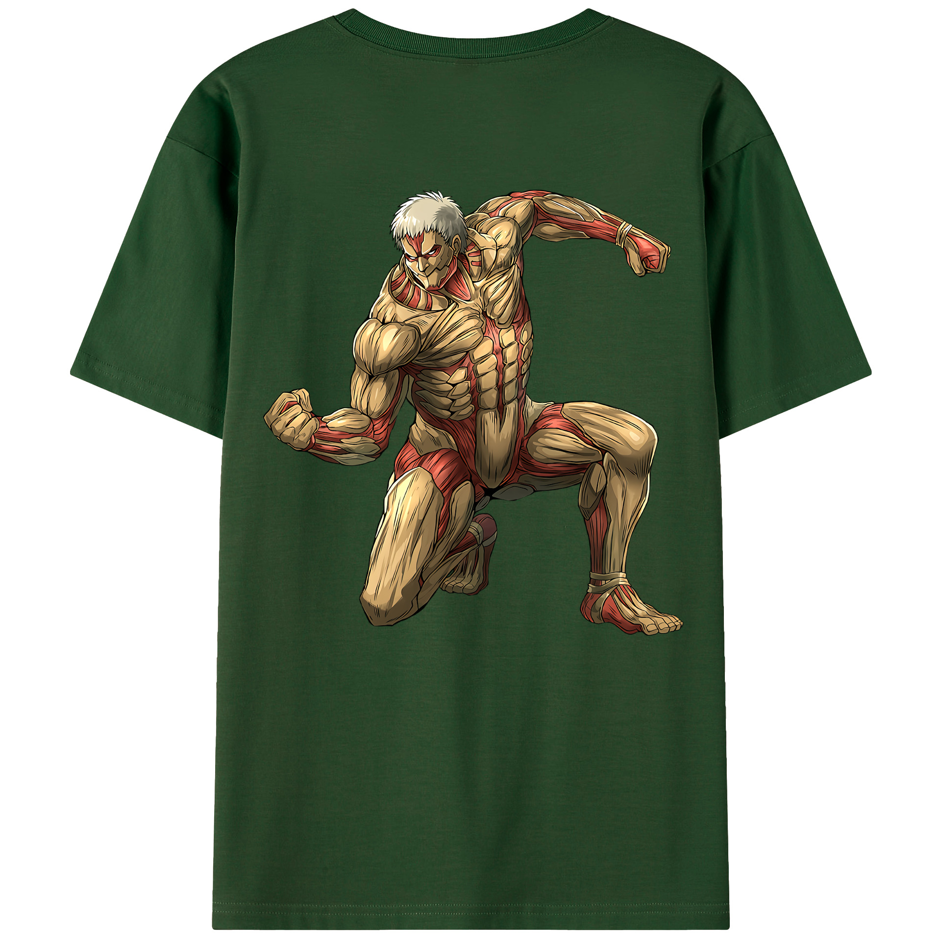 （画像用） 進撃の巨人 Attack on Titan 綿100％半袖Tシャツ（背面プリント）